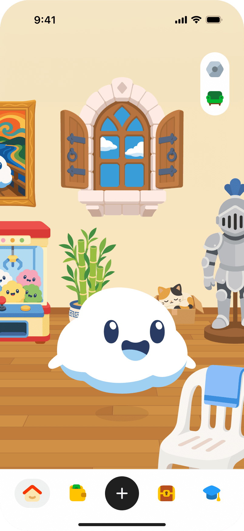 Sanctum App home and garden screen